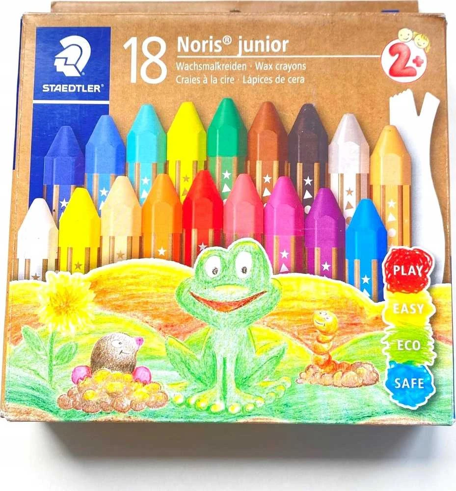 Staedtler STAEDTLER vaškinės kreidelės Noris junior komplektas 18 vnt mažmeninė prekyba
