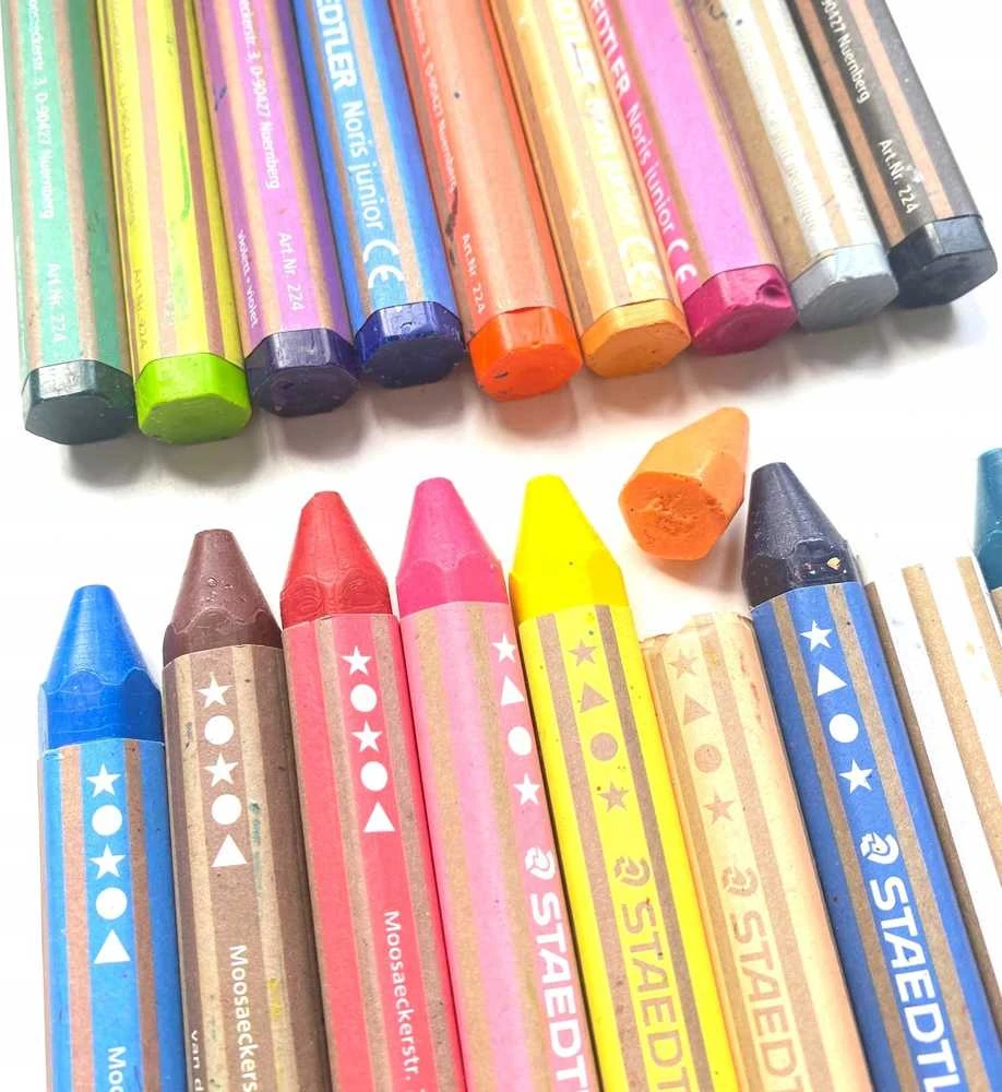 Staedtler STAEDTLER vaškinės kreidelės Noris junior komplektas 18 vnt mažmeninė prekyba