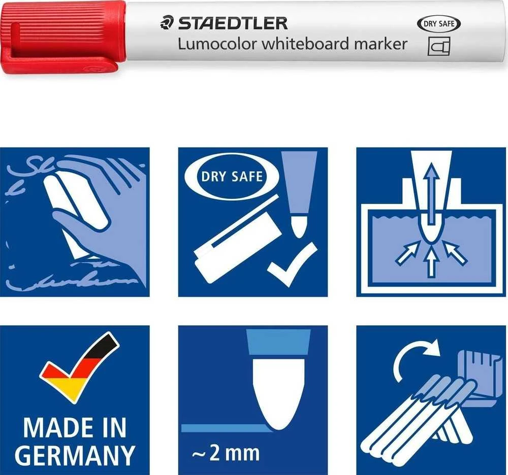 Staedtler STAEDTLER lentos žymeklis Lumocolor 6st Box