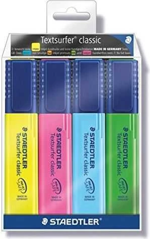 Staedtler Textsurfer Classic žymeklis, 4 spalvos