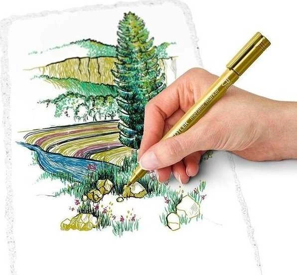 Žymeklis STAEDTLER 8323, aukso sp.