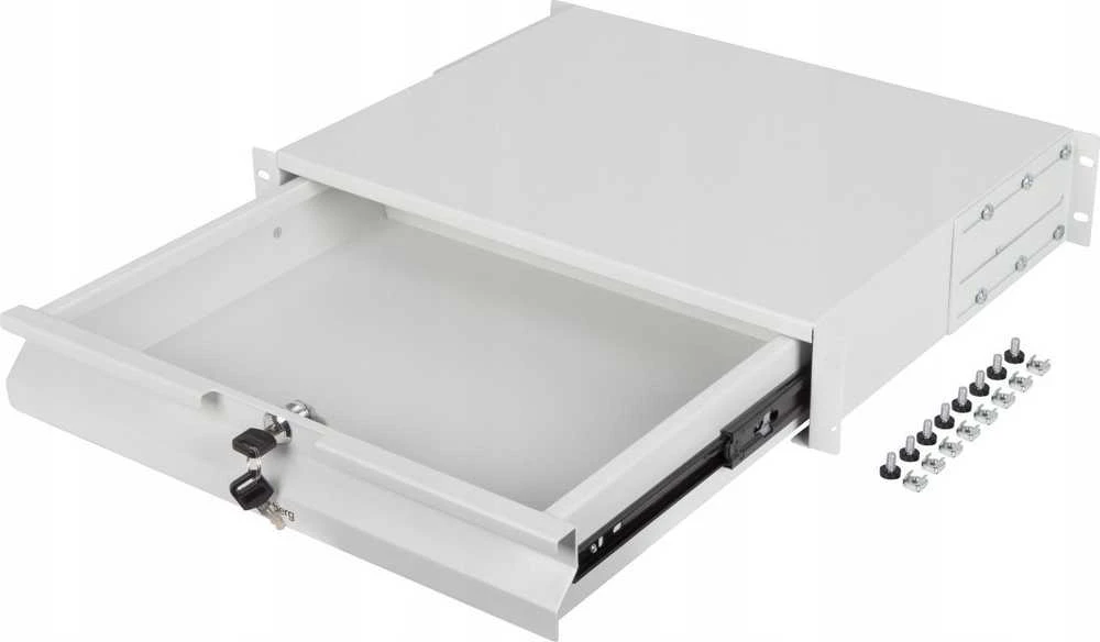 Lanberg 19" 2U 360mm rutulinės spintelės stalčius