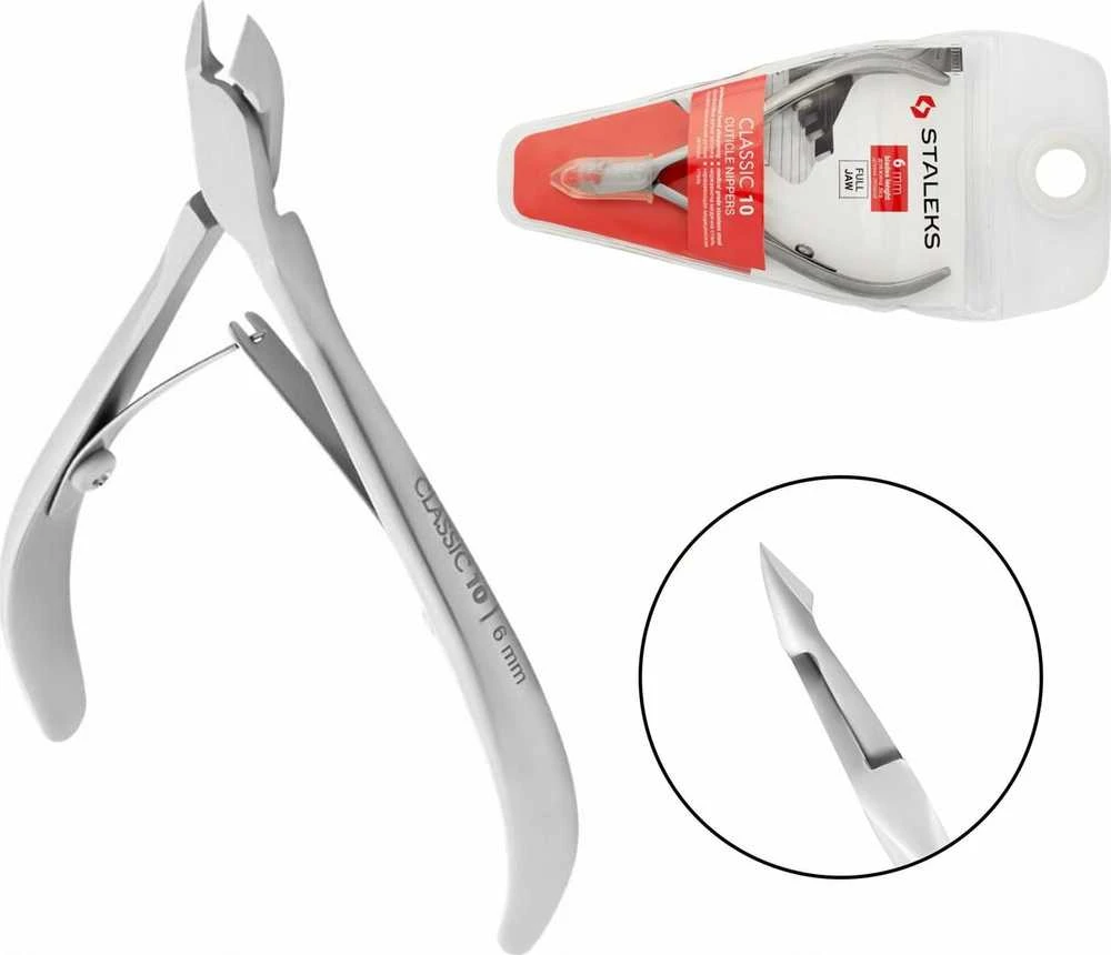 STALEKS Odos odelių žnyplės "Classic 10" 6 mm (Odos odelių žnyplės)