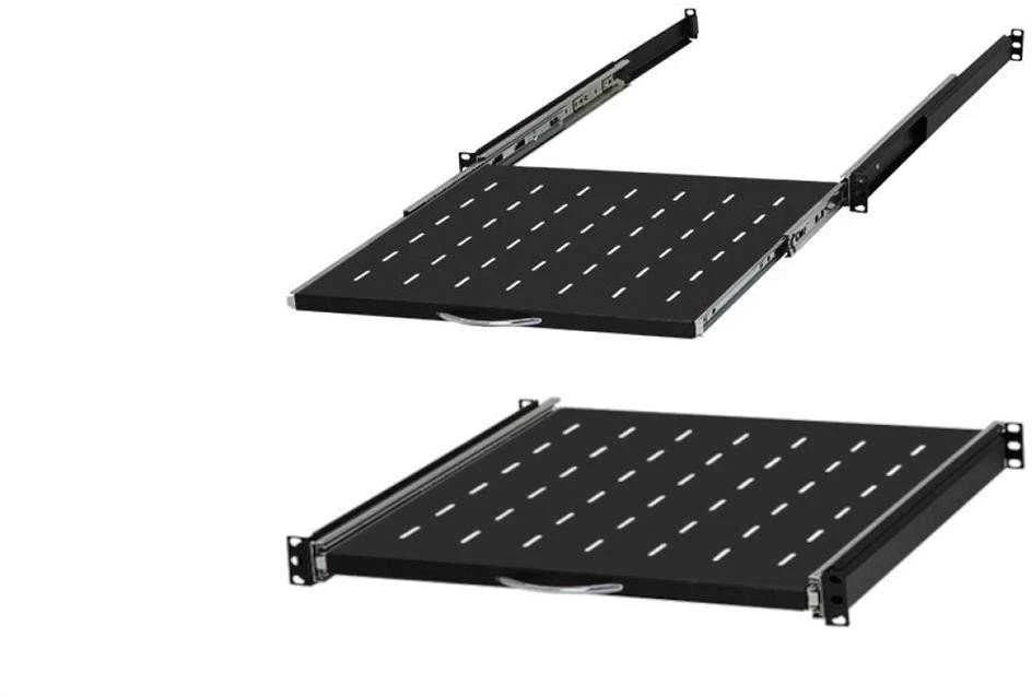 Stalflex LEXI-Net 19" stumdoma lentyna su perforacija 1U/450mm, juoda