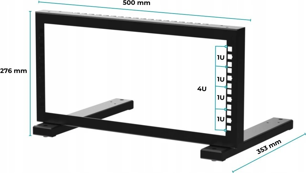 STOJAK RACK STR19-4U-B STALFLEX