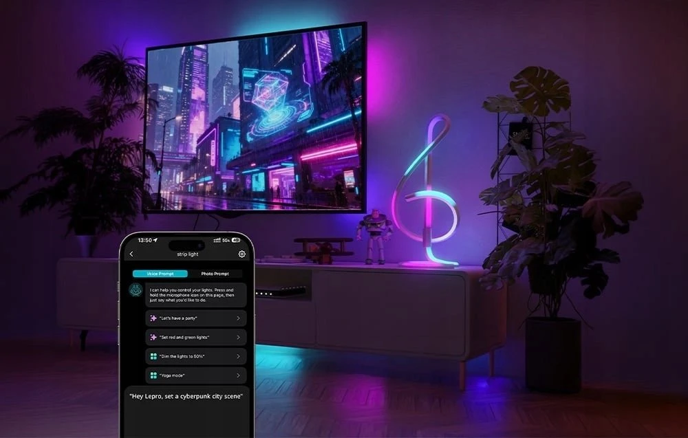 Stalinė lempa Activejet Lampa biurkowa LEPRO TB2 Rgb