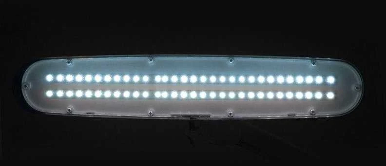 Activeshop LED darbo šviestuvas su stalviršio spaustuvu 801st baltas