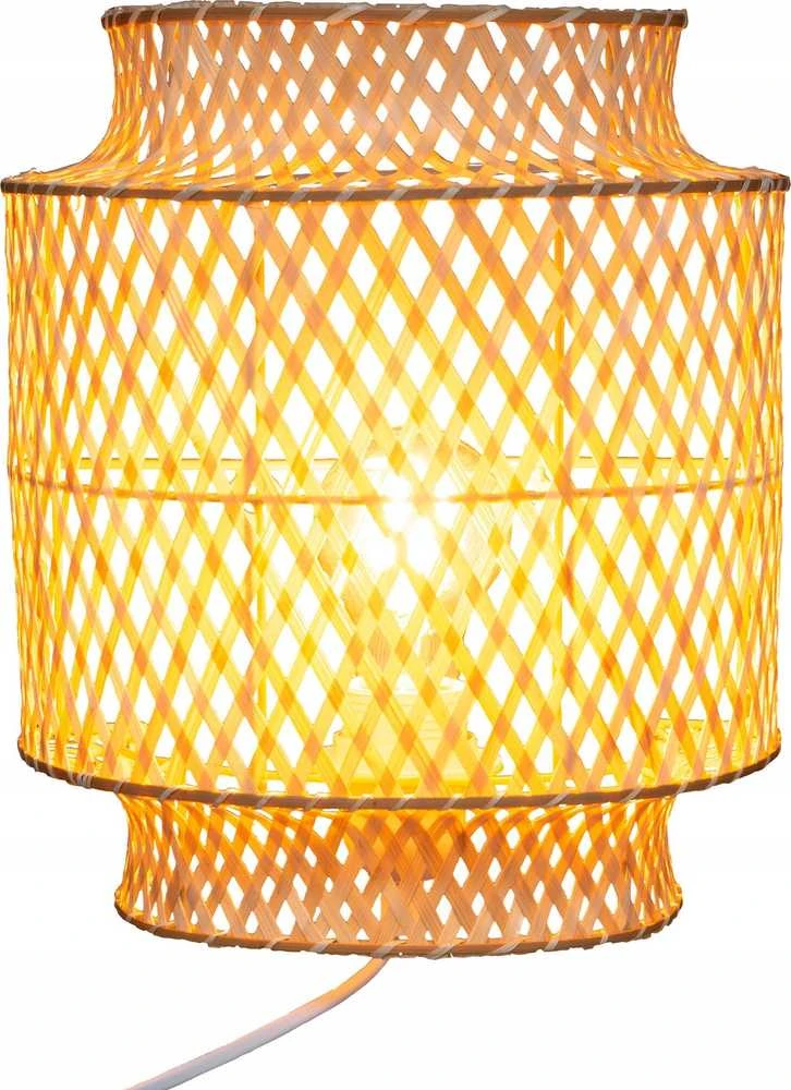 Atmosphera Lamp Stalinis šviestuvas BOHO LIBY, bambuko gaubtas, 28 cm