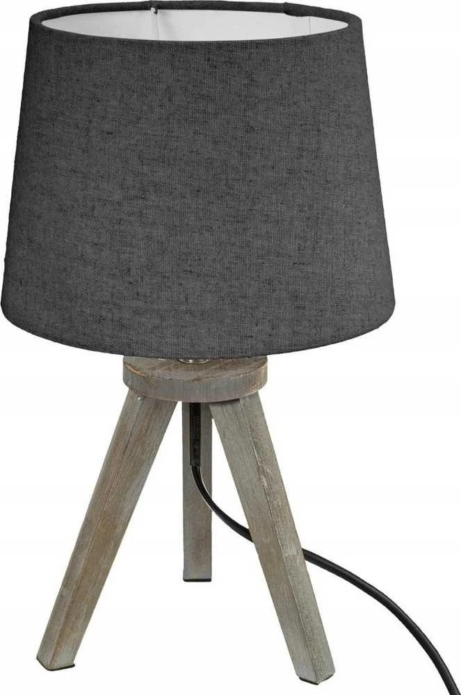 Atmosphera Lamp Stalinis šviestuvas MINI GRIS, medinės kojelės, 30 cm