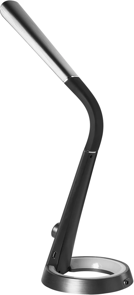 Beliani LED stalo lempa CANOPUS su USB jungtimi juoda