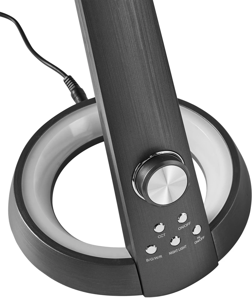 Beliani LED stalo lempa CANOPUS su USB jungtimi juoda
