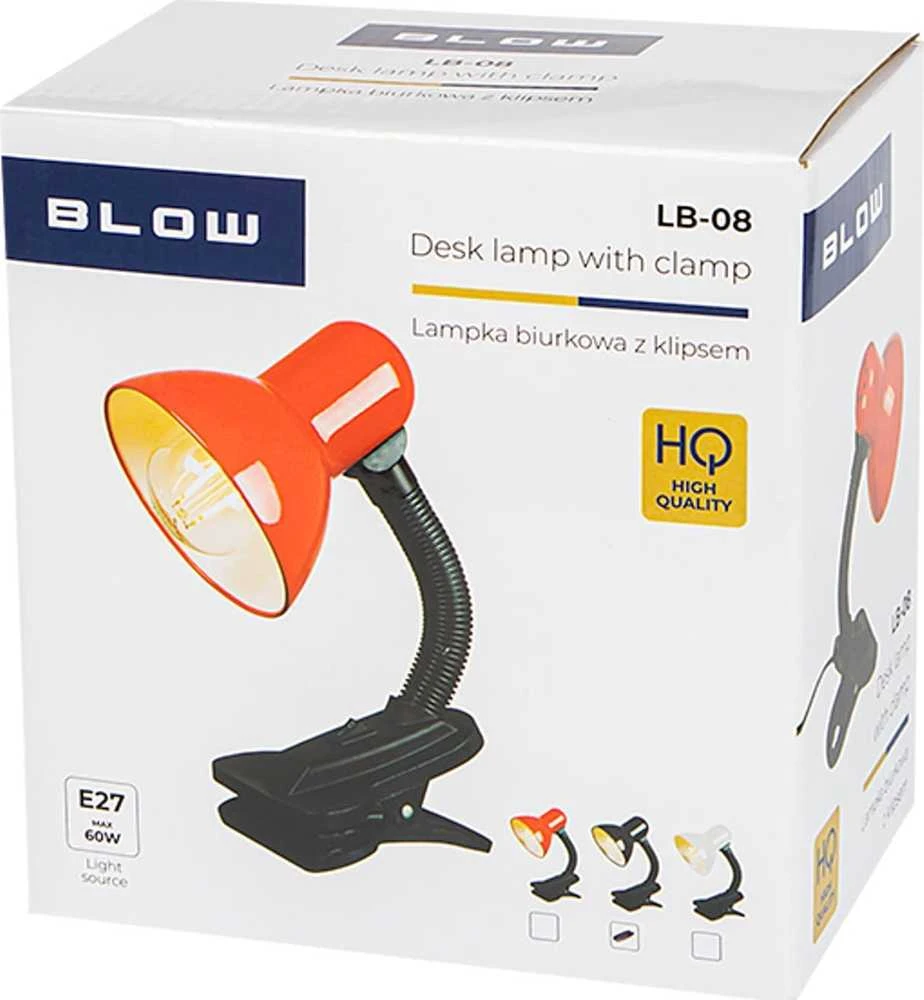 Blow Stalinė lempa LB-08 su segtuku juoda
