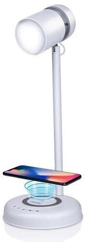 Stalinė lempa Grundig LED 3w1 G255 Įkroviklis do Telefonu Garsiakalbis Bluetooth Baltas