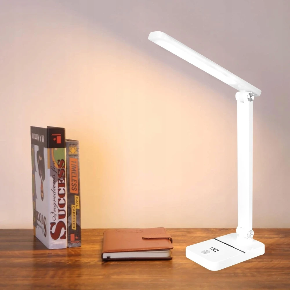 Lamex LED desk Lamp 3W, 3000/4500/6000K, adjustable, 1200mAh, baltas, LTC