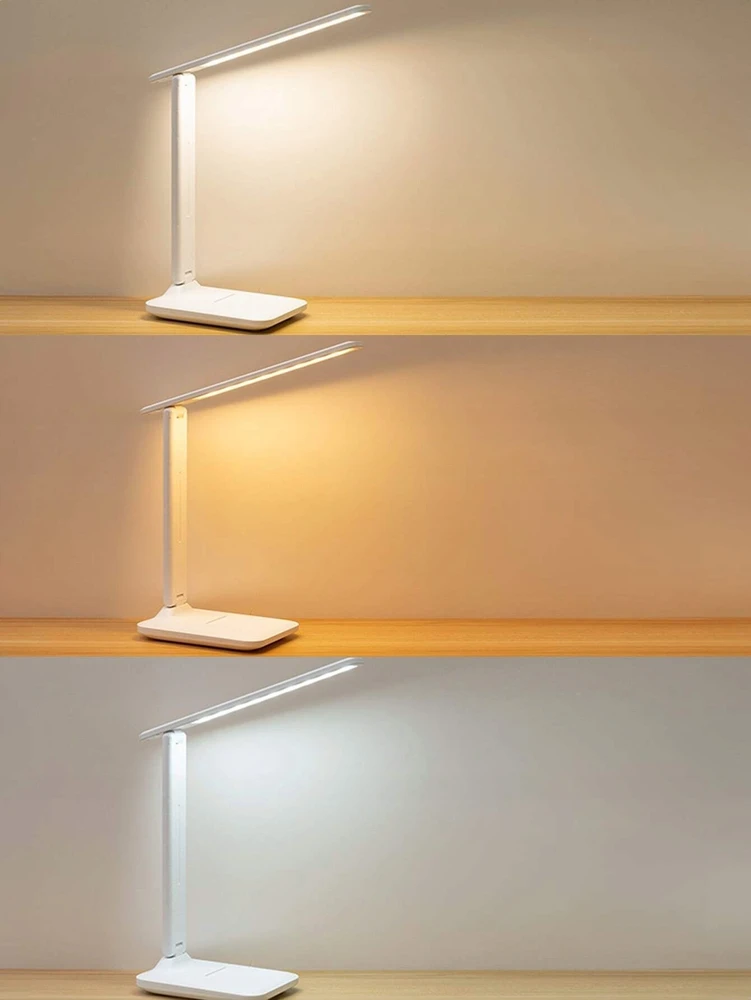 Lamex LED desk Lamp 3W, 3000/4500/6000K, adjustable, 1200mAh, baltas, LTC