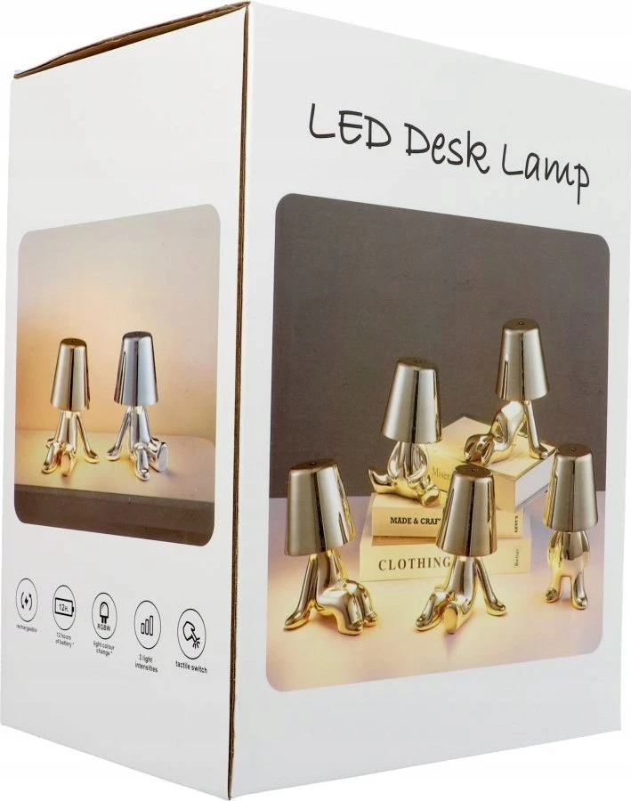 Oem Stalinis šviestuvas prie lovos GOLD MAN Art Deco stovimas (8 versija) MLTL