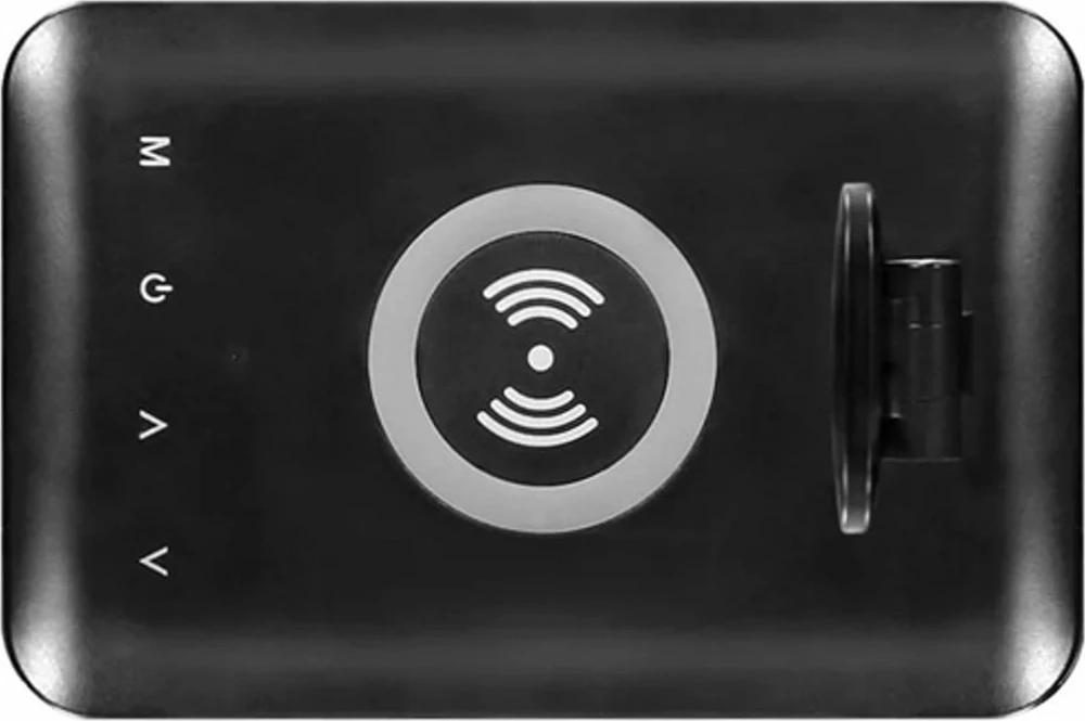 Orno ISIYO LED 7W Stalinė lempa su indukciniu įkrovikliu ir USB, 390lm, 3000-4000-6000K, spalvos temperatūros keitimas ir pritemdymas, juoda