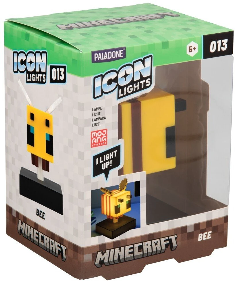 Paladone Minecraft Bee Icon Lempa