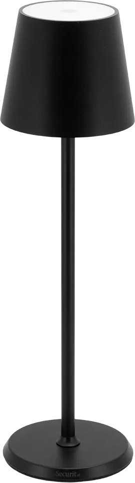 Stalinė lempa Securit Securit® LED FELINE, su USB-C įkrovimo kabeliu, juoda
