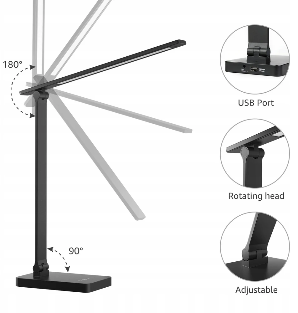 Lepro 310004 Desk Lamp (Juodas)