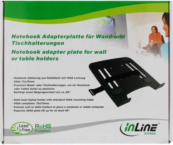 Inline Technology „InLine“ nešiojamojo kompiuterio laikiklis su „Vesa 75“ laikikliu