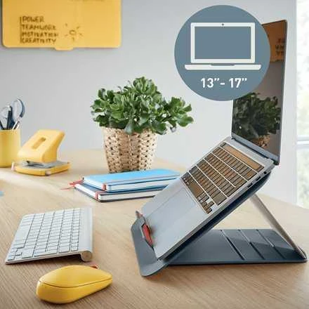 Leitz Ergo Cosy Adjustable Nešiojamas kompiuteris Stand, 80% recycled plastikas