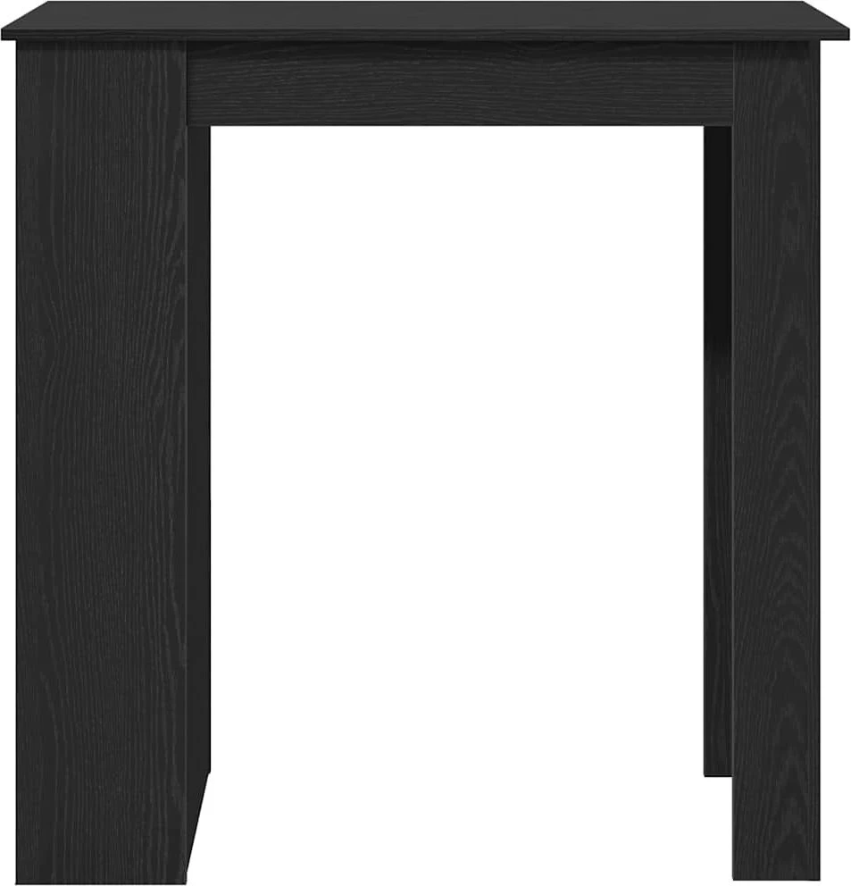 Baro stalas su lentyna, juodos ąžuolas, 102x50x103,5cm, mediena