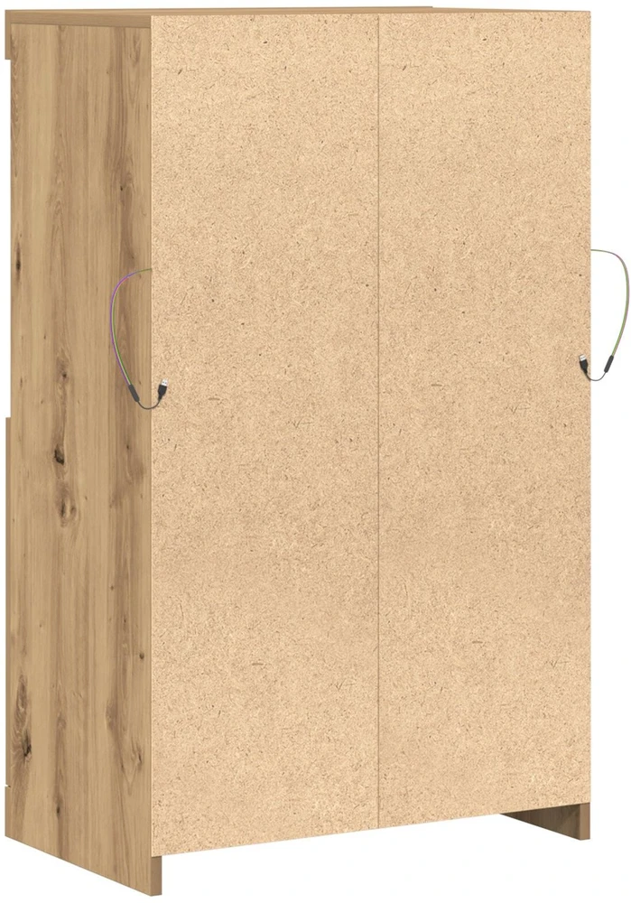 LED Bufetas Ruda 60 x 37 x 100 cm Apdirbta mediena