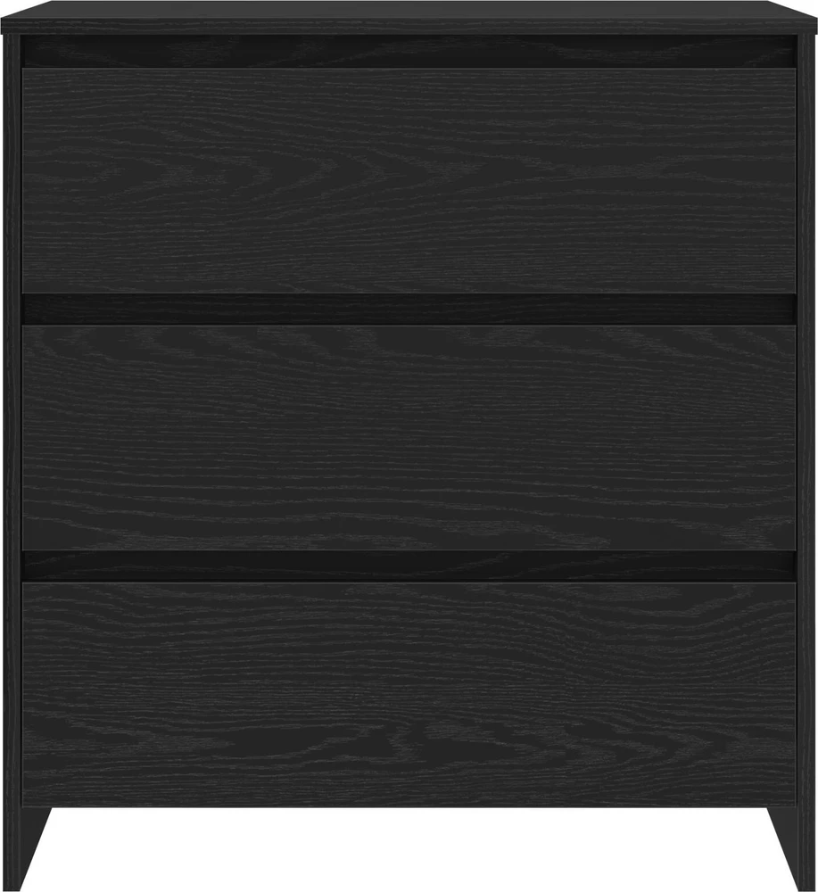 Kabalas 3 vnt. Juoda 70 x 41 x 75 cm Apdirbta mediena