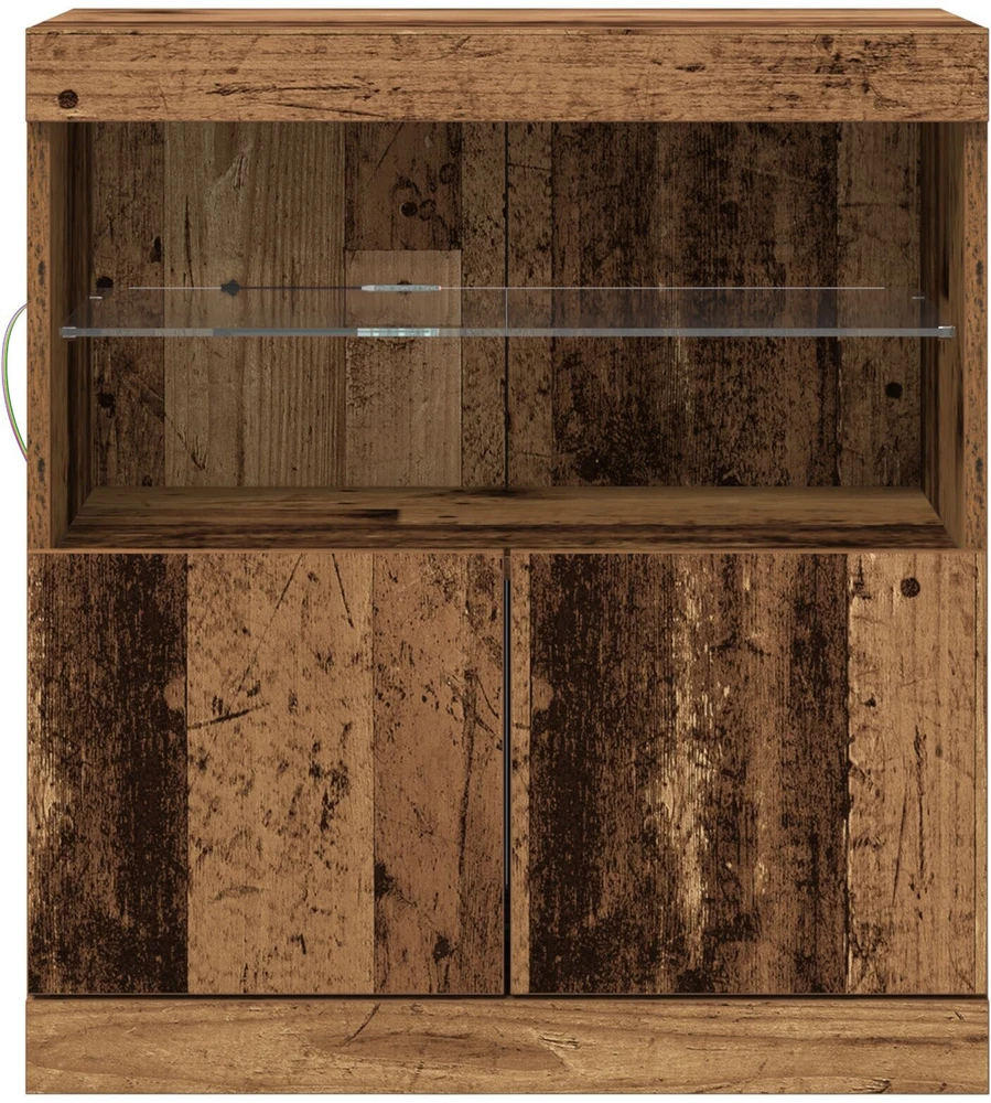 LED Bufetas Ruda 60,5 x 37 x 67 cm Apdirbta mediena