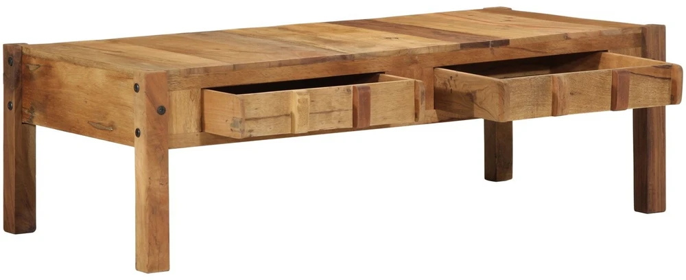 Kavos staliukas Ruda 110 x 54 x 35 cm Kietas atkurtas medis