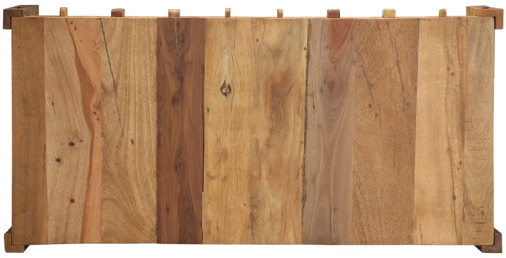 Kavos staliukas Ruda 110 x 54 x 35 cm Kietas atkurtas medis