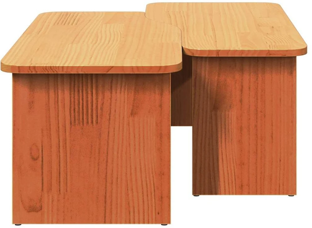 Kavos staliukas 2 vnt. Vaško ruda 100 x 69 x 35,5 cm
