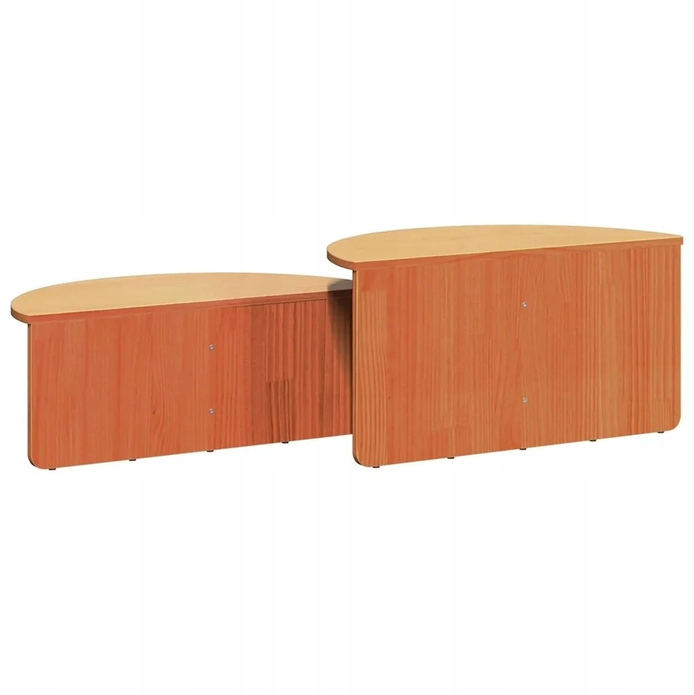 Kavos staliukas 2 vnt. Vaško ruda 79 x 39,5 x 40 cm