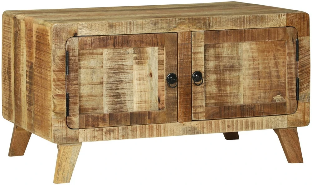 Kavos staliukas Ruda 80 x 54 x 45 cm Kietas mango medis