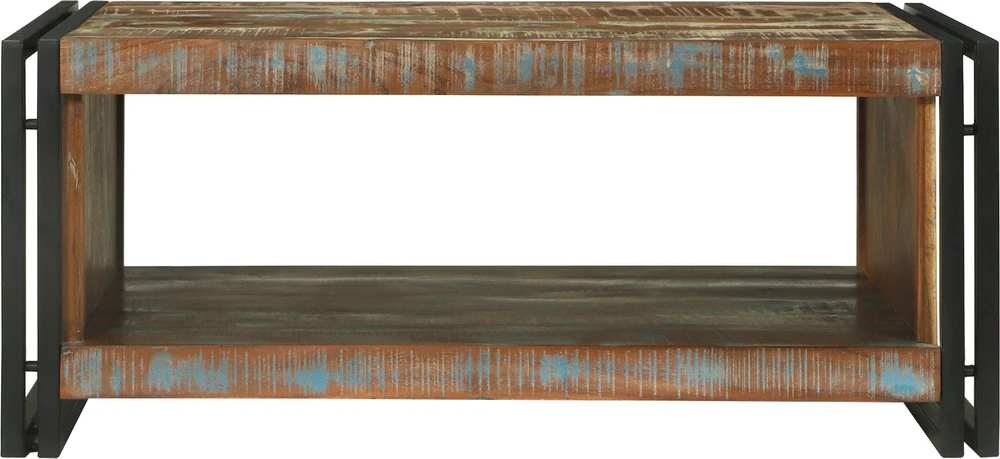 Kavos staliukas 90 x 50 x 38 cm Kietas atkurtas medis