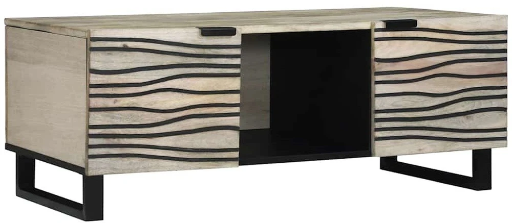 Kavos staliukas Balta 100 x 54 x 40 cm Apdirbta mediena