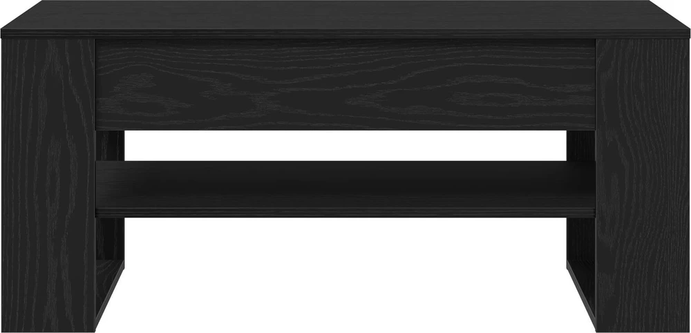 Kavos staliukas Juodas ąžuolas 102 x 55 x 45 cm
