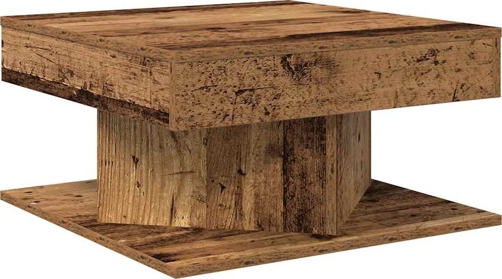 Kavos staliukas Old Wood 55x55x30 cm Inžinierinė mediena