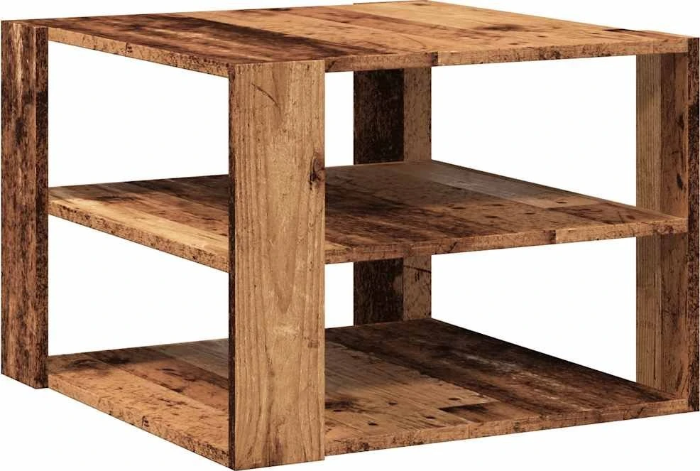 kavos staliukas Old Wood 58x58x40 cm Engineered Wood