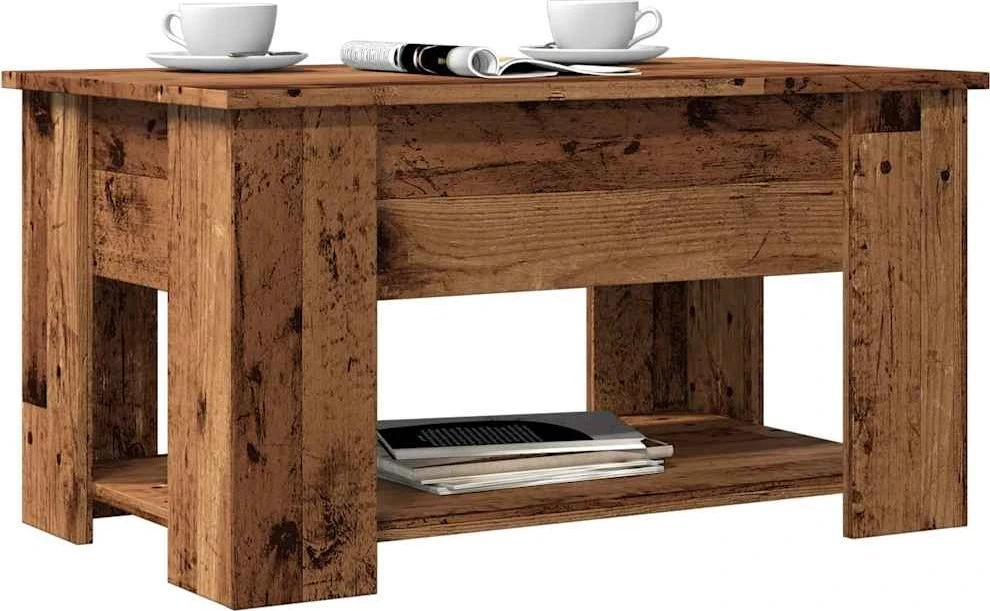 kavos staliukas Old Wood 79x49x41 cm Engineered Wood