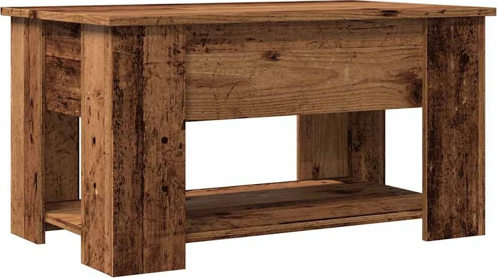 kavos staliukas Old Wood 79x49x41 cm Engineered Wood