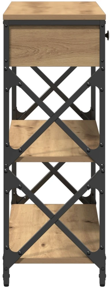Konsolės stalas artisano ąžuolo 75 x 28 x 75 cm