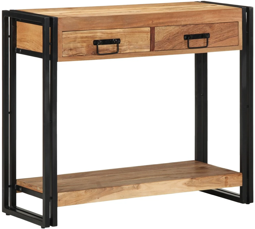 Konsolinis stalas Ruda 90 x 33 x 75 cm Kietos akacijos mediena