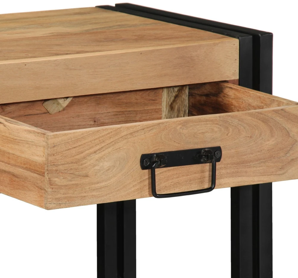 Konsolinis stalas Ruda 90 x 33 x 75 cm Kietos akacijos mediena