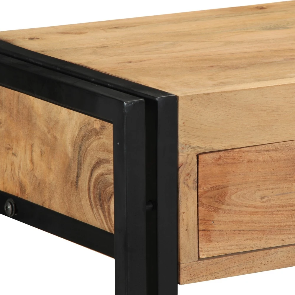 Konsolinis stalas Ruda 90 x 33 x 75 cm Kietos akacijos mediena