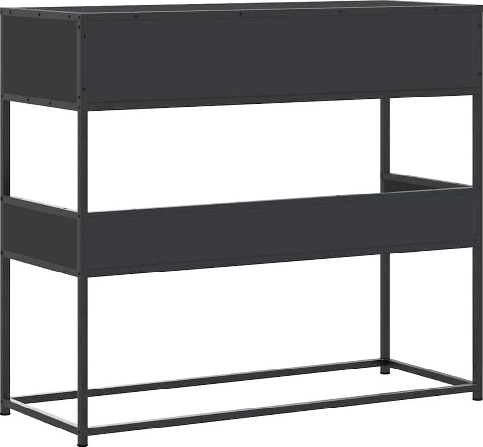 konsolinis stalas juodas 90x35x80 cm inžinierinis medis