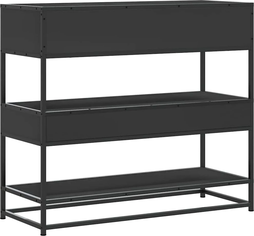 konsolinis stalas juodas 90x35x80 cm inžinierinis medis