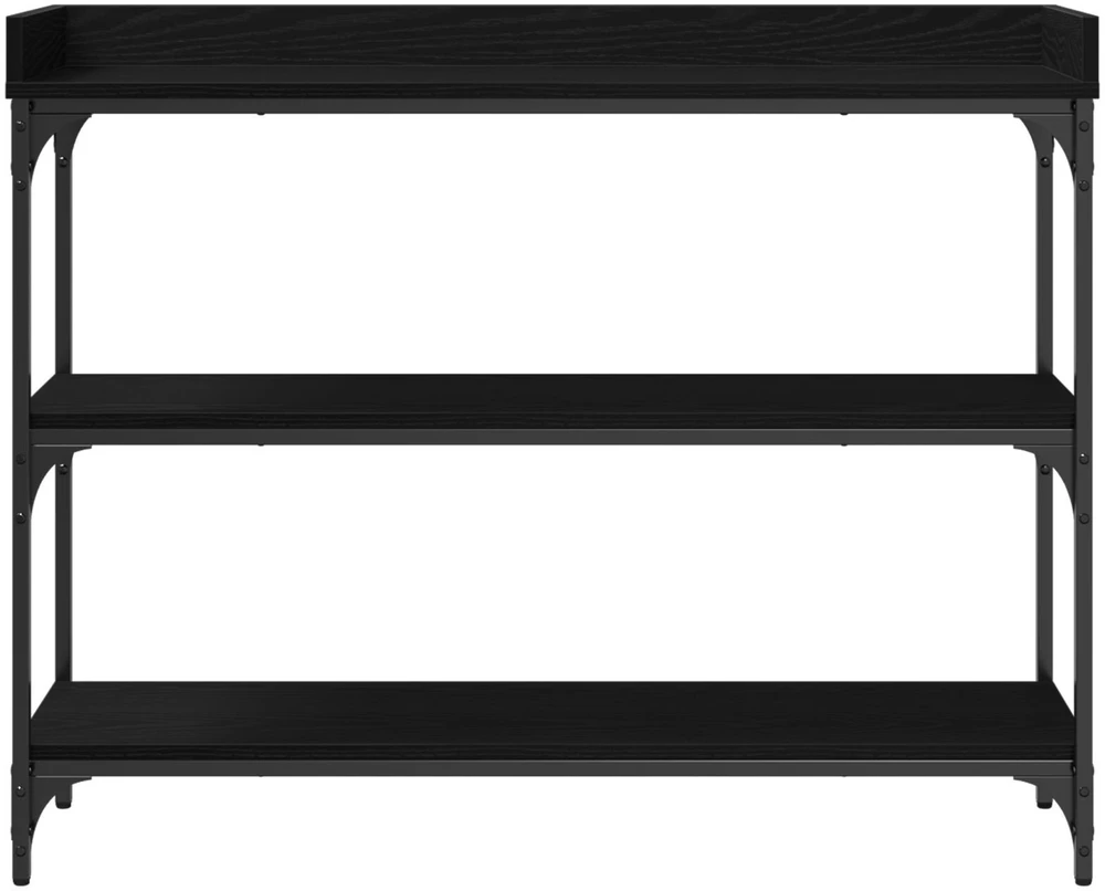 Konsolinis stalas juoda ąžuolo 100 x 30 x 80 cm