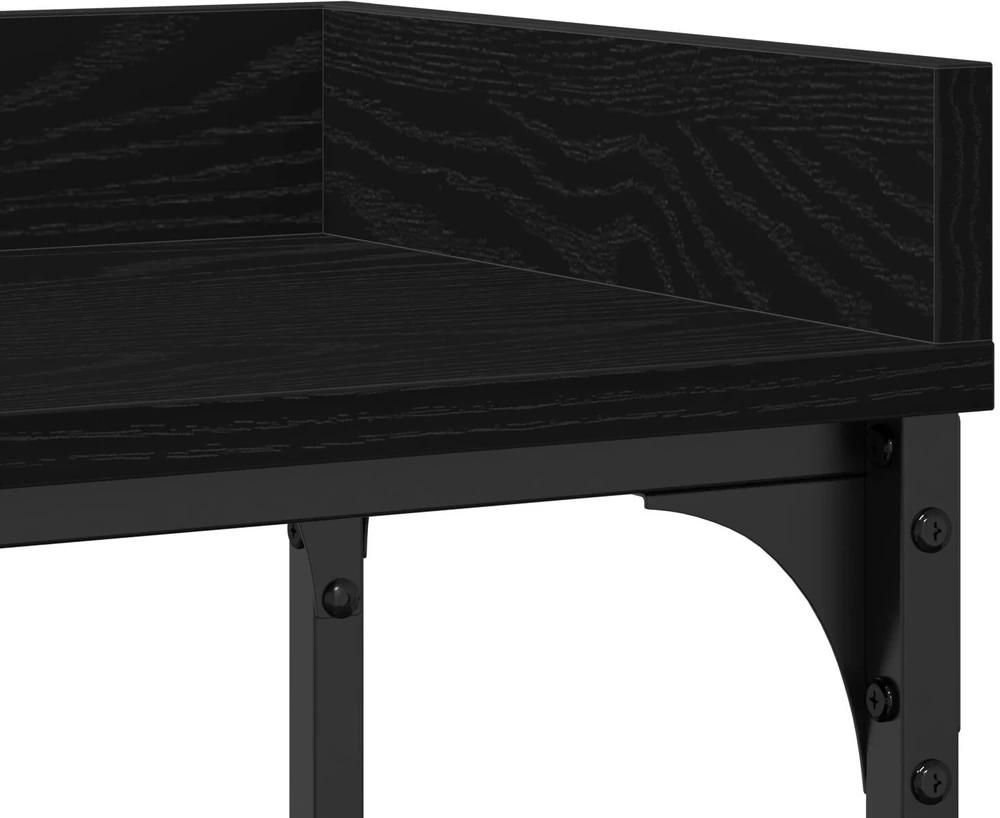 Konsolinis stalas juoda ąžuolo 100 x 30 x 80 cm